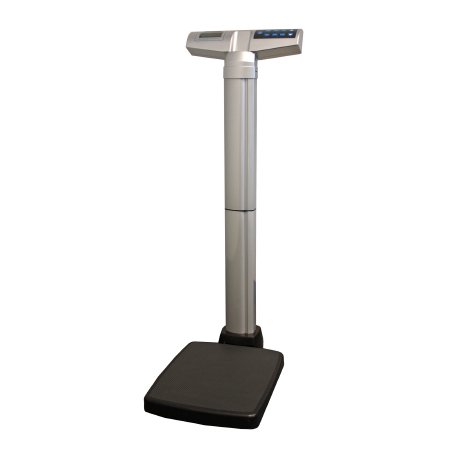 Scale Floor Health O Meter® Digital LCD Display Waist High W/O Height Rod 500 lbs. / 220 kg Capacity Gray AC Adapter / Battery Operated Gray by Health O Meter  ID 499KL